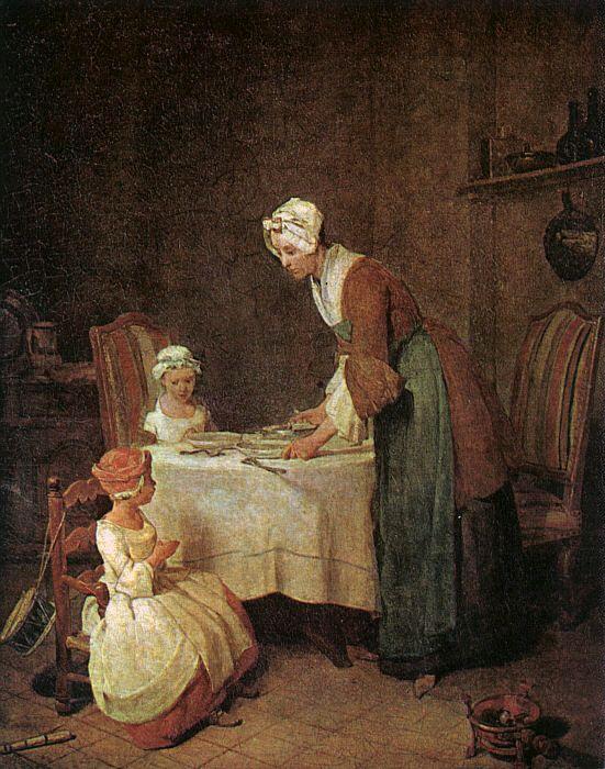 Jean Baptiste Simeon Chardin Grace before a Meal China oil painting art